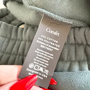 Comfrt Unisex Pine Green Signature Oversized Lounge Cozy Sweatpants Size M thumbnail 7