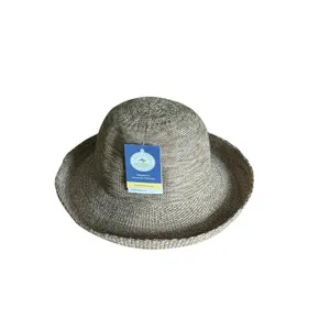 Wallaroo Hat Company Petite Victoria Sun Straw Hat Mixed Camel Beige Packable thumbnail 2