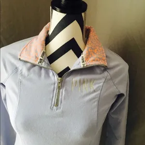 Vs Pink Lilac Quarter Zip Pullover thumbnail 2