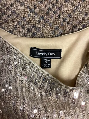 Lovely Day Champagne Sequins 2 Pc. Size S thumbnail 6