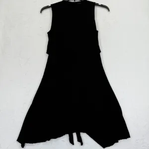 AllSaints Jayda Jersey‎ Dress Black Sleeveless Tie Waist Casual Womens Small thumbnail 10