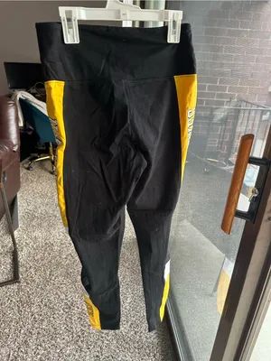 Iowa Hawkeyes Black & Gold Athletic Leggings thumbnail 4