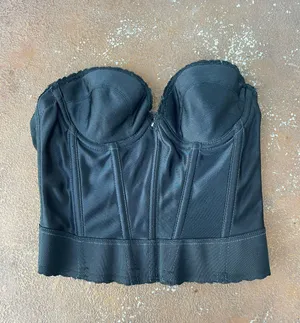 Vintage black corset sz 34a thumbnail 1