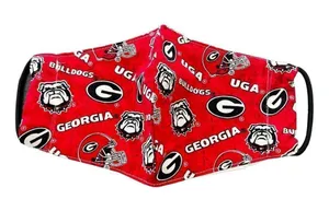 G Georgia university Bulldog Face cover Unisex thumbnail 1