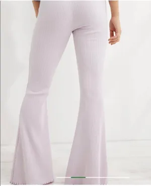 Aerie Light Baby Pink Kick-It Ribbed High Waisted Super Flare Pant Leggings thumbnail 2