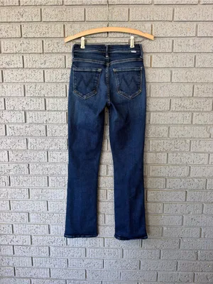 Mother The Insider Ankle Jeans in Mind Games Cropped Slim Bootcut Size 25 thumbnail 4