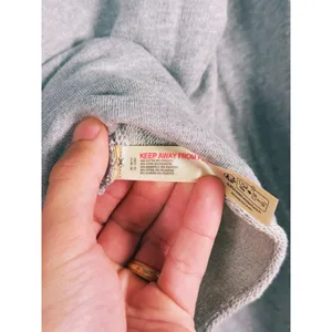 Free People Movement Odette Side Tie Sweatshirt Size M Gray Lounge Barre Raw Hem thumbnail 10