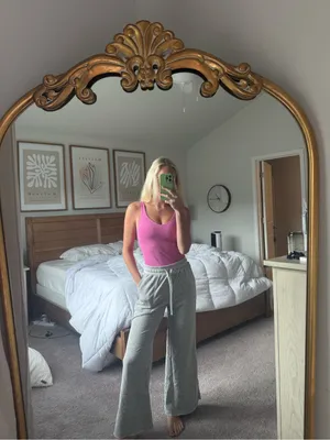 Women’s Grey Sweatpants Pink thumbnail 2