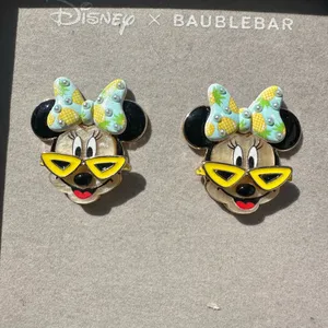 1 pc Disney X BAUBLEBAR Minnie Mouse Pluto Goofy diamond drop earring w/ box 🎁 thumbnail 6