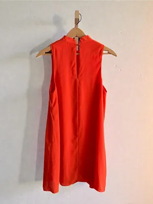 Gianni Bini Bright Orange Sleeveless Mini‎ Dress thumbnail 2