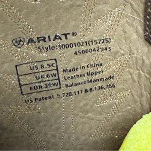 Ariat Heritage Leather Round Toe‎ Western Boots Size 8.5 T1 thumbnail 7