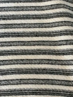 Women’s RETRO-ology Striped Crewneck Sweater - Gray & White Size 1X thumbnail 8
