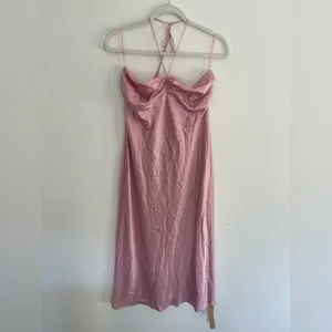 NWT Reformation Velora Satin Maxi Dress pale pink size Large thumbnail 4