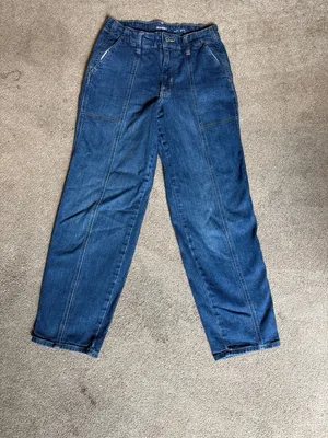 Old Navy Medium Wash High Rise OG Loose Jeans Size 6 thumbnail 2