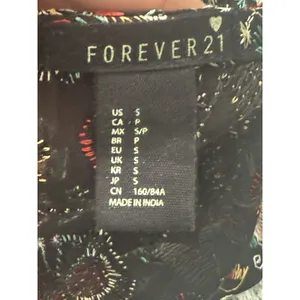 Forever 21 Women’s Sheer Kimono Cardigan Black Embroidered Fringe Boho Festival Size S thumbnail 12