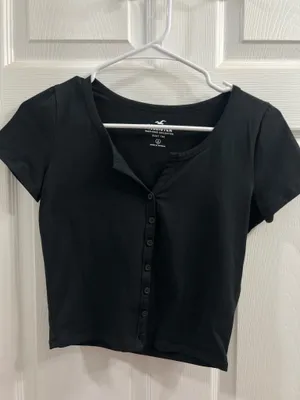 Hollister Button Baby Tee thumbnail 1