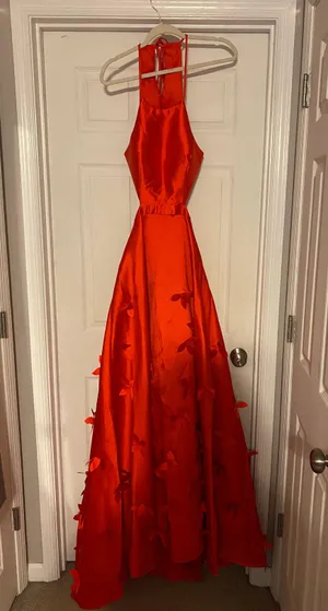 B. Smart JCPenney Red Prom Dress thumbnail 5