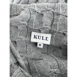 KULE The Mirabelle Mock Neck Cable Knit Cotton Sweater‎ Size Medium thumbnail 7