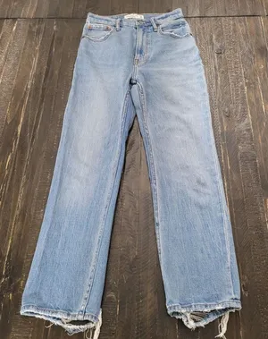 Abercrombie & Fitch The Ankle Straight Ultra High Rise Jeans Denim Women’s 00 thumbnail 1