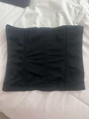 Black Strapless Top Size L thumbnail 2