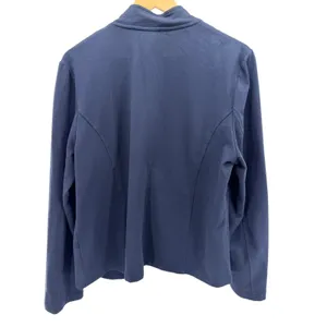 Tommy Hilfiger Navy Blue Military Knit Blazer Gold Crest Button Jacket Womens XL thumbnail 5
