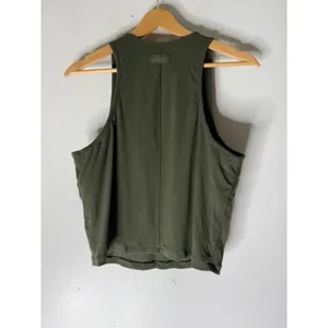 Nuuds sporty rib crop racer tank top green size Large thumbnail 2
