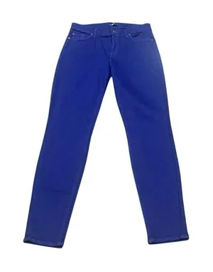 7 for All Mankind Jeans Womens 29 Blue/Purple The Skinny Slim Illusion NWT‎ thumbnail 1