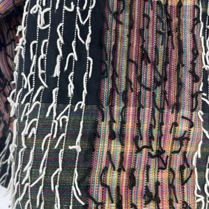 Silver Stream Textured Womens Shacket XL Artsy Lagenlook Boho Y2K Patchwork thumbnail 8