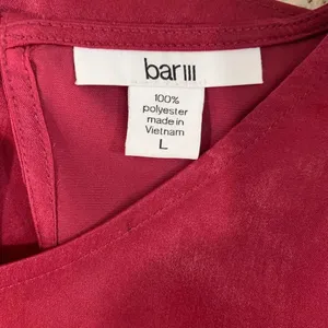 Bar III Bell Sleeve Ruffled Shift Dress‎ in Berry thumbnail 10