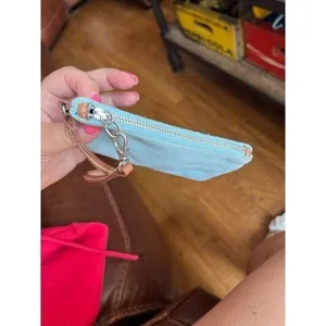 Gap vintage suede baby‎ blue wristlet thumbnail 3