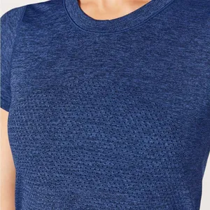 Lululemon Breeze By Short Sleeve in Blazer Blue / Black Size 4 thumbnail 4