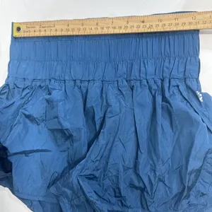 Free People Movement Blue Lined High Waisted Athletic Gym Run Shorts Size Small thumbnail 4
