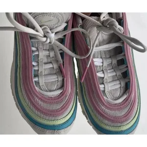 Nike Air Max 97 Women's Running Shoes SZ 7.5 White/Pink, CW7017-100 thumbnail 13