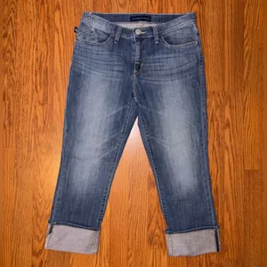 Vintage Rock & Republic Cropped Faded Blue Denim Ankle Jeans thumbnail 2