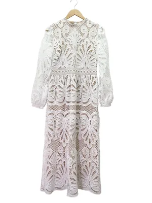 NWT Baltic Born Eldora Lace Midi Dress M Off White Long Sleeve Bridal Wedding thumbnail 2