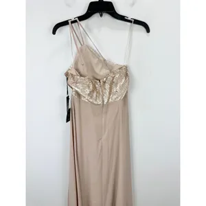 Lulus Endlessly Enchanted Champagne Pink Sequin Maxi Dress Formal Small NWT thumbnail 9