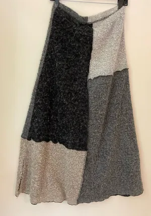 Gershon b ram midi skirt wool Gray Size L thumbnail 1