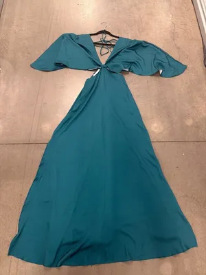 Boamar Avalon Cut Out Maxi Dress Emerald Womens Size Small thumbnail 4