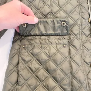 Lucky Brand Women's Quilted Army Green Insulated Winter Jacket - Large thumbnail 8
