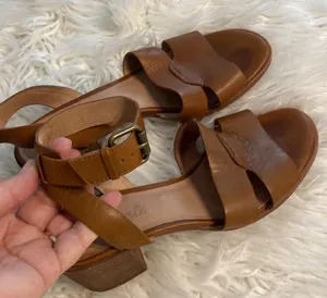 Madewell Sandals Size 7.5 Leather Upper Lining And Sole See All Photos thumbnail 3