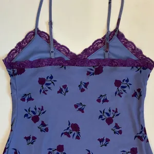 Wild Fable Purple Floral‎ Mesh Lace Trim Slip Mini Dress Womens Small VN1042782 thumbnail 5