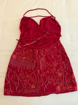 Peppermayo Red Sequin Mini Dress thumbnail 3
