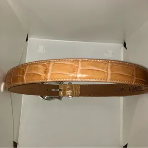 Coldwater Creek Tan Leather Belt Womens S Used S 91017 thumbnail 14