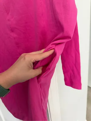 Daily practice pink long sleeve dress Anthropologie stretch‎ thumbnail 4
