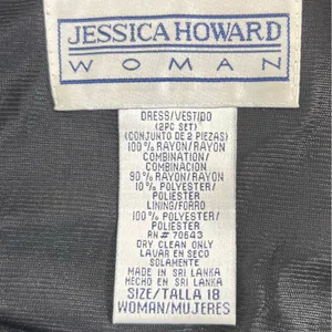 Vintage Jessica Howard Woman Button Down Maxi Shirt Dress thumbnail 4