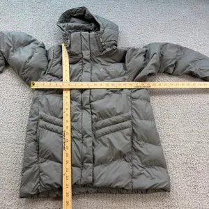 Columbia Womens Gray Quilted Hooded Puffer Jacket WL0880 Size S thumbnail 3