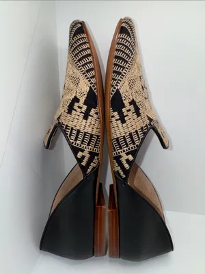 LATIGO For Anthropologie ‘Alba’ Embroidered d’Orsay Loafer Flats Women’s 8 Boho thumbnail 9