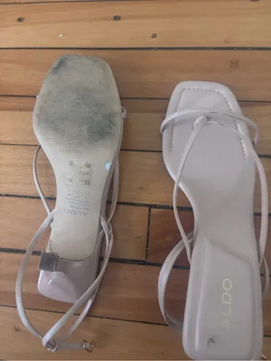 ALDO Nude Patent Leather Ankle Strap Heels – Size 8.5 thumbnail 5