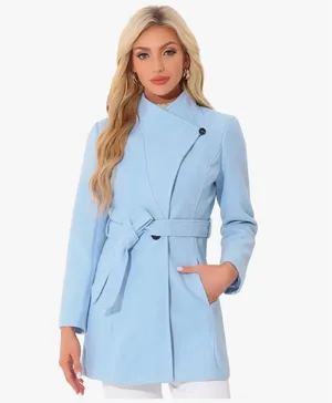 Allegra K Belted Coat thumbnail 1