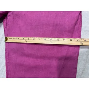 Sunbelt Women's XL Magenta Pink 100% Linen 2 Piece Shirt and Pants Set USA Made thumbnail 10